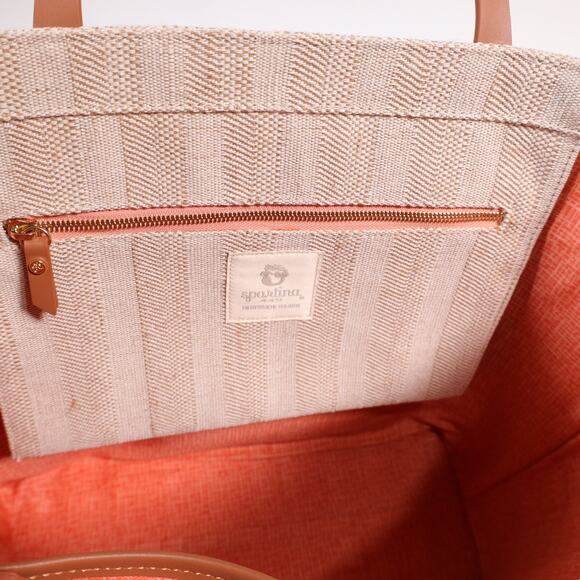 Spartina 449 Embroidered Large Fiesta Tote Bag - Callawassie Palmetto - NWT - Picture 10 of 10